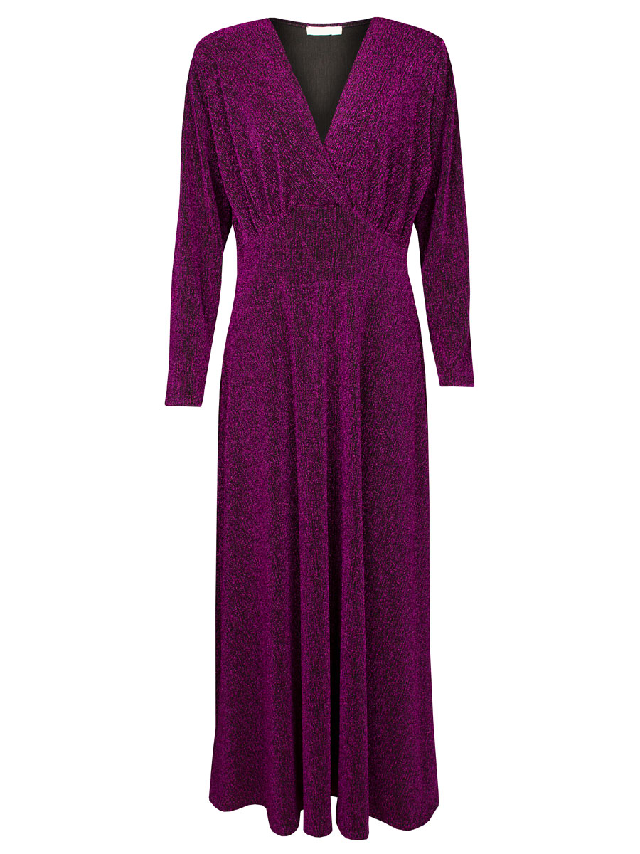 Maxi Jurk Glitter Paars