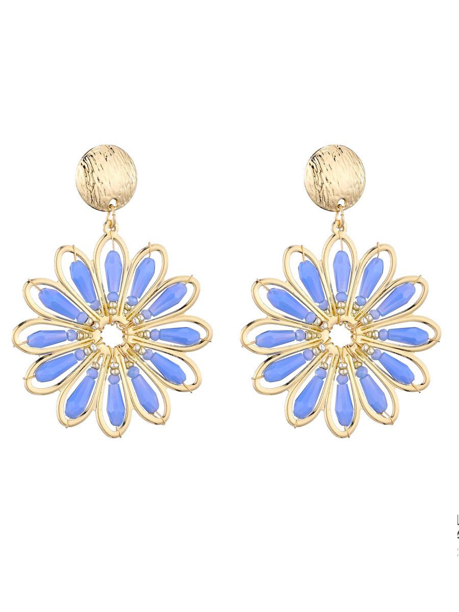 Oorbellen Sunflower Blauw