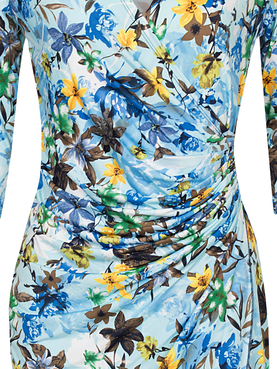 F011034551 Jurk Christina Blauw detail