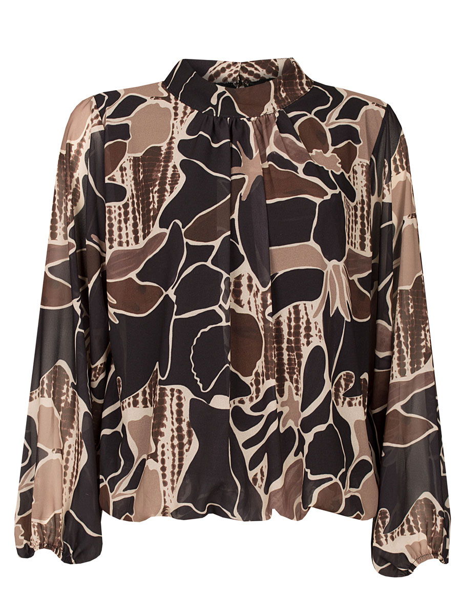 Top Blouson Benthe Zwart
