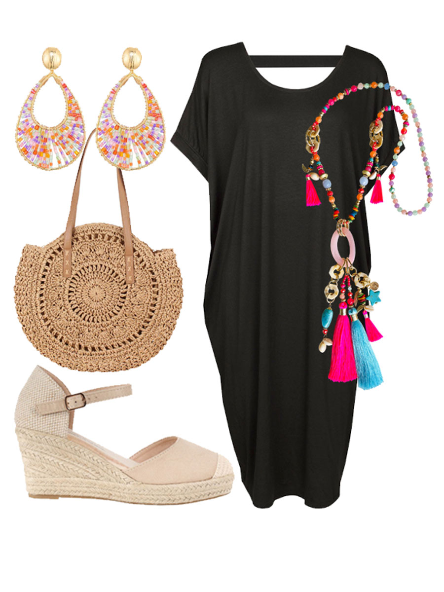 Jurk Comfy Zwart Shop the look