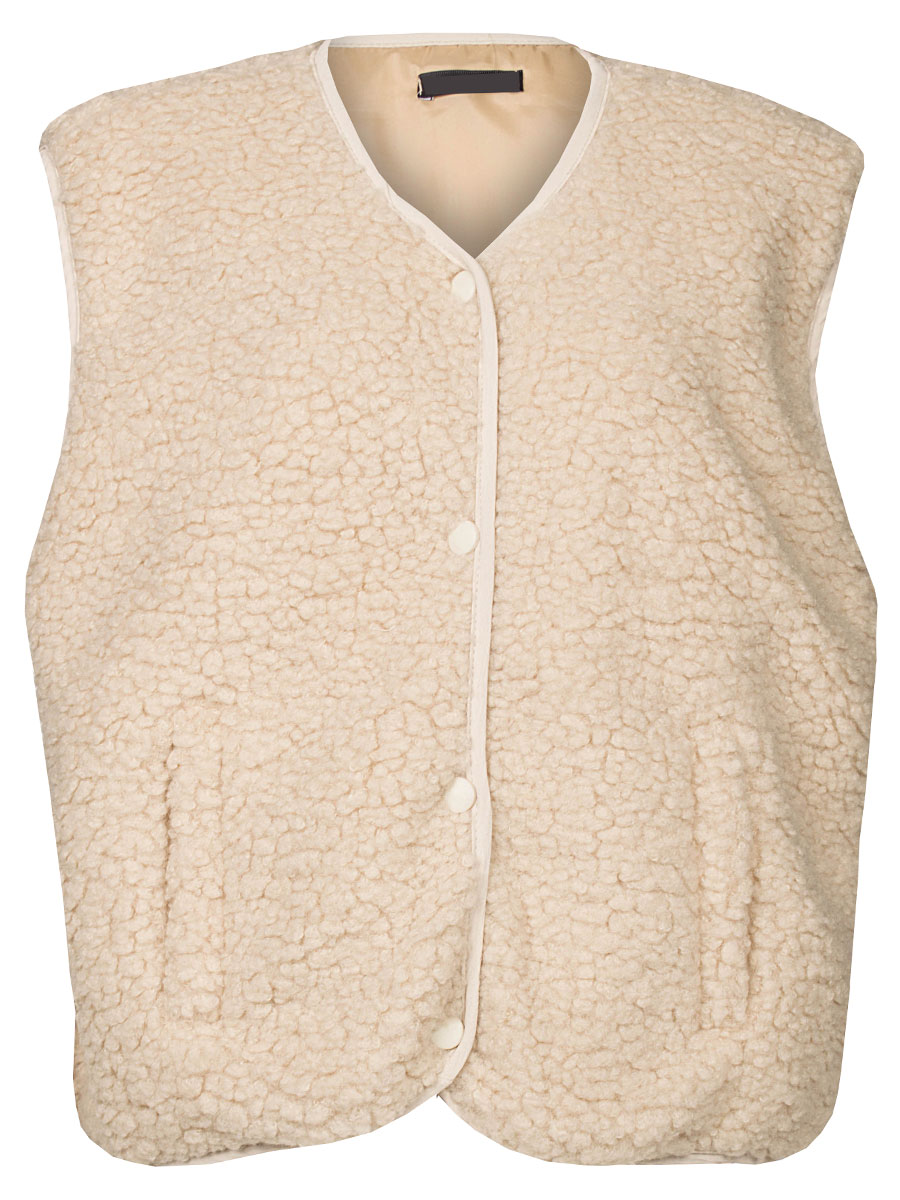Gilet Teddy Ecru