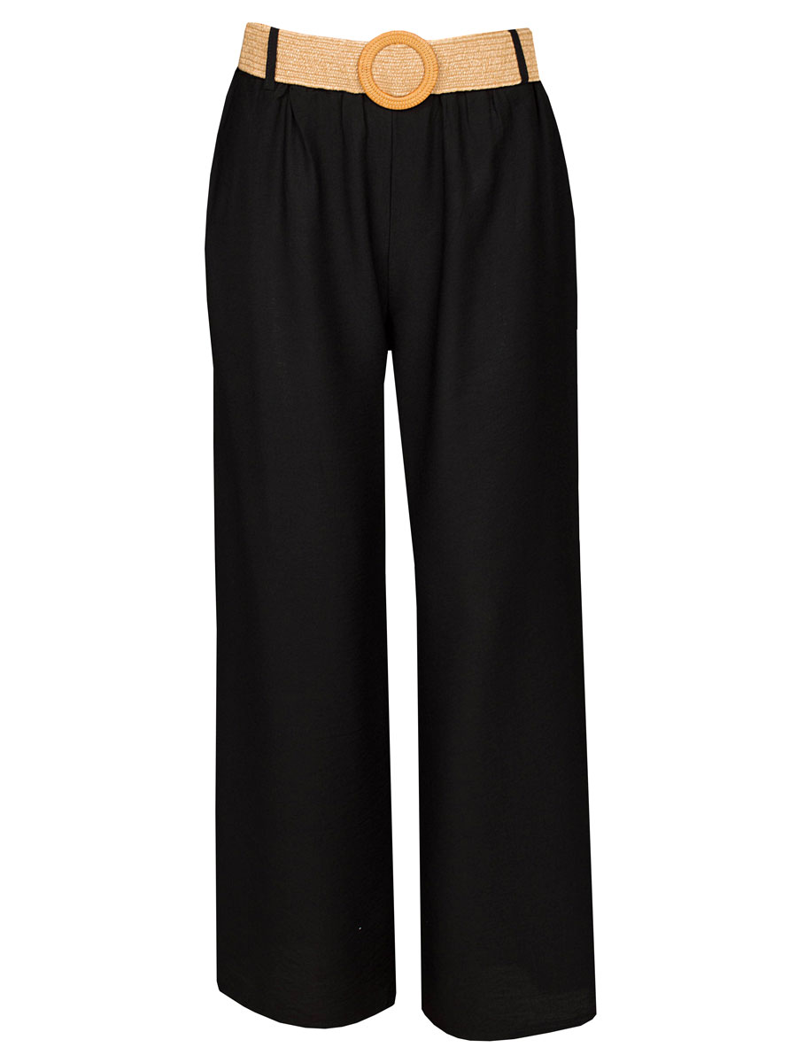 Broek Straight Zwart