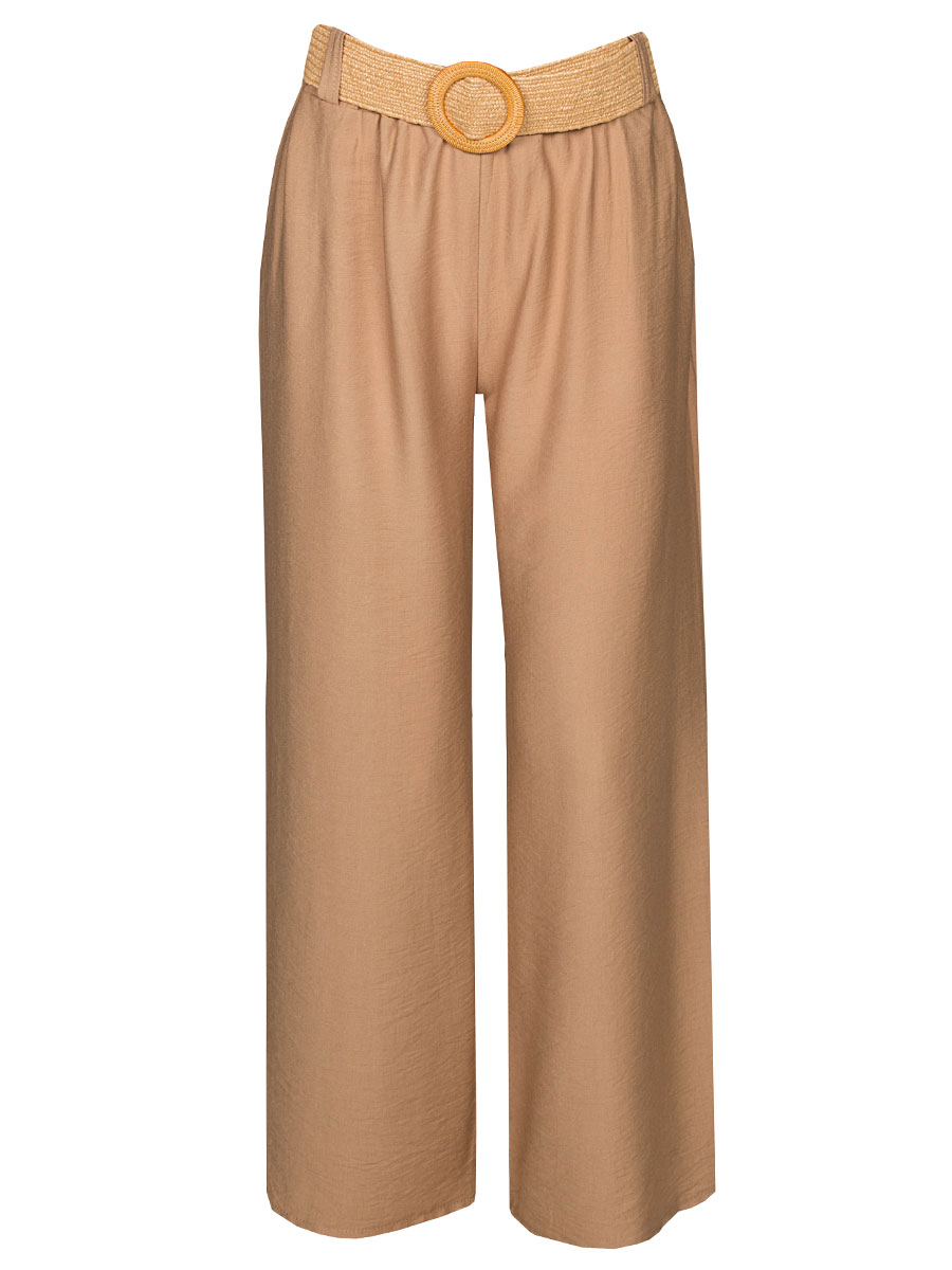 Broek Straight Camel
