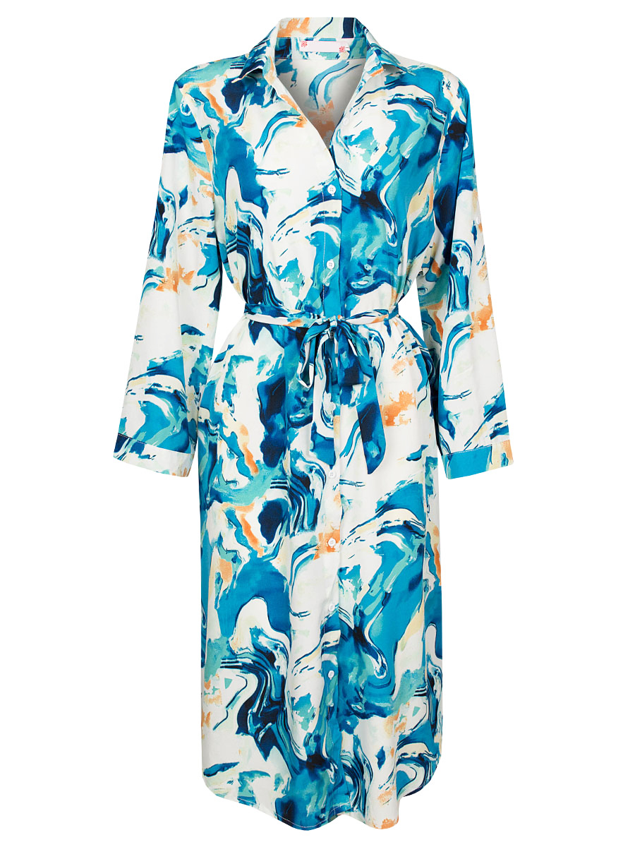 Blousejurk Marble Blauw afbeelding