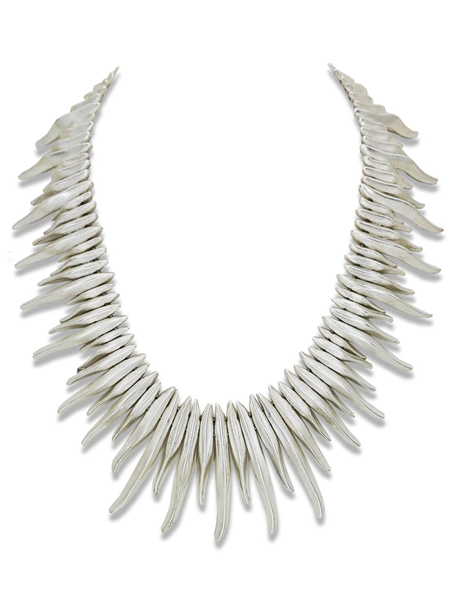 Halsketting Spikes Zilver