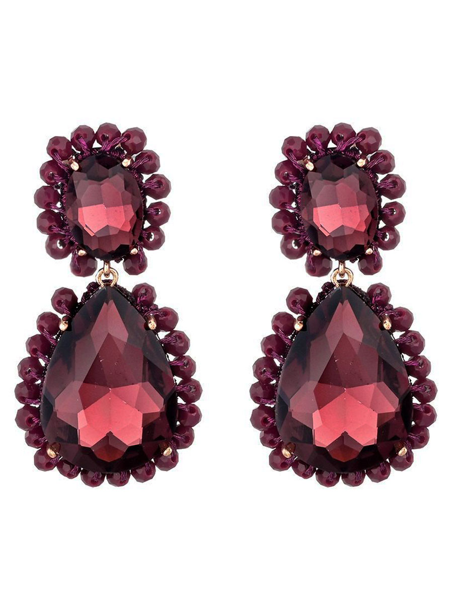 Oorbellen Amara Bordeaux
