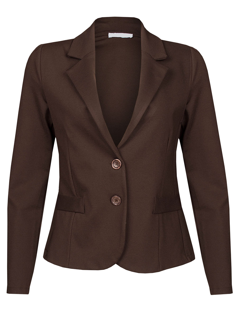 Blazer Susan Stretch donker Bruin