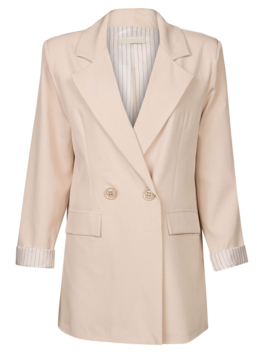 Blazer Double Breasted Lichtbeige