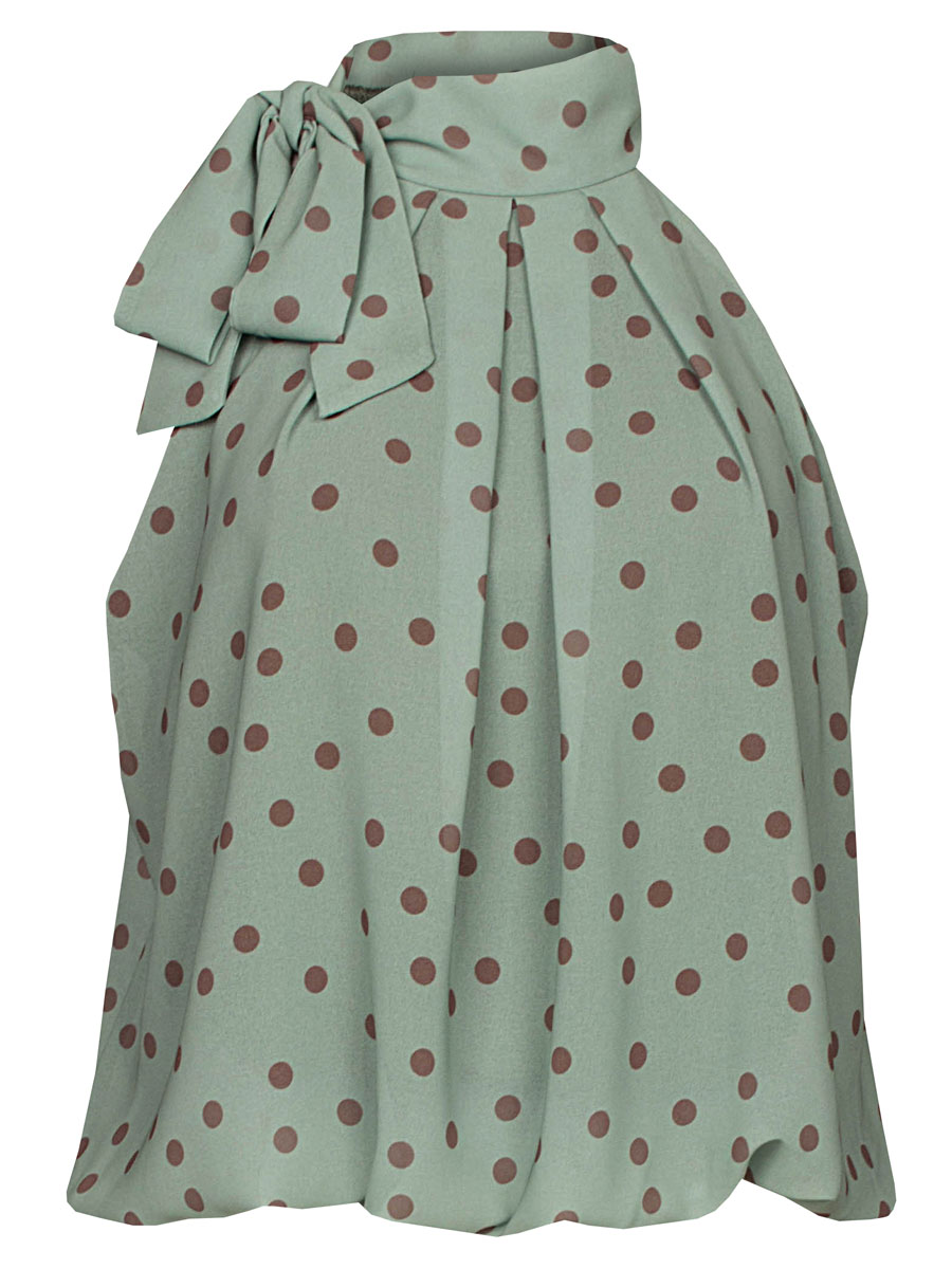 Blousetop Stippen Groen