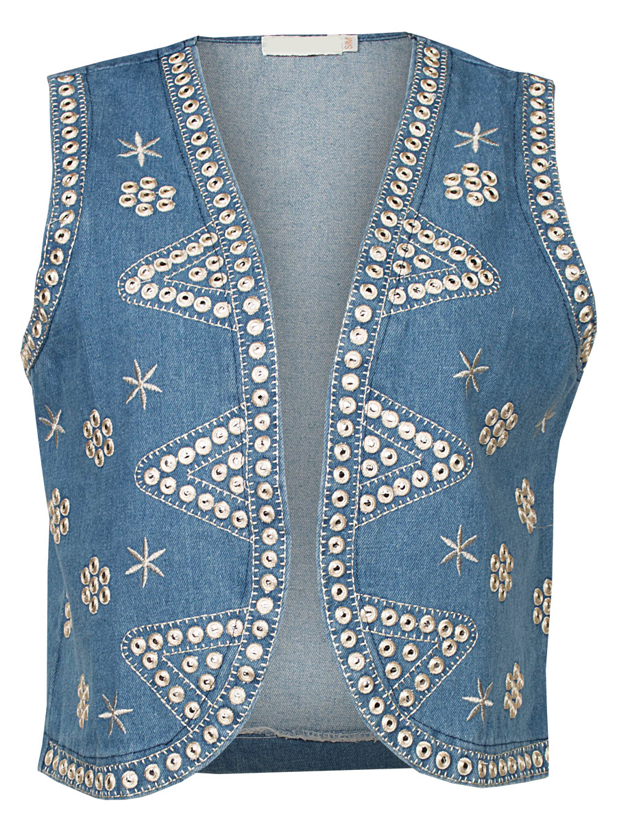 Gilet Denim Boho