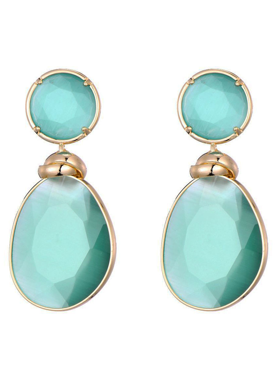 Oorbellen Cat Eye Mint