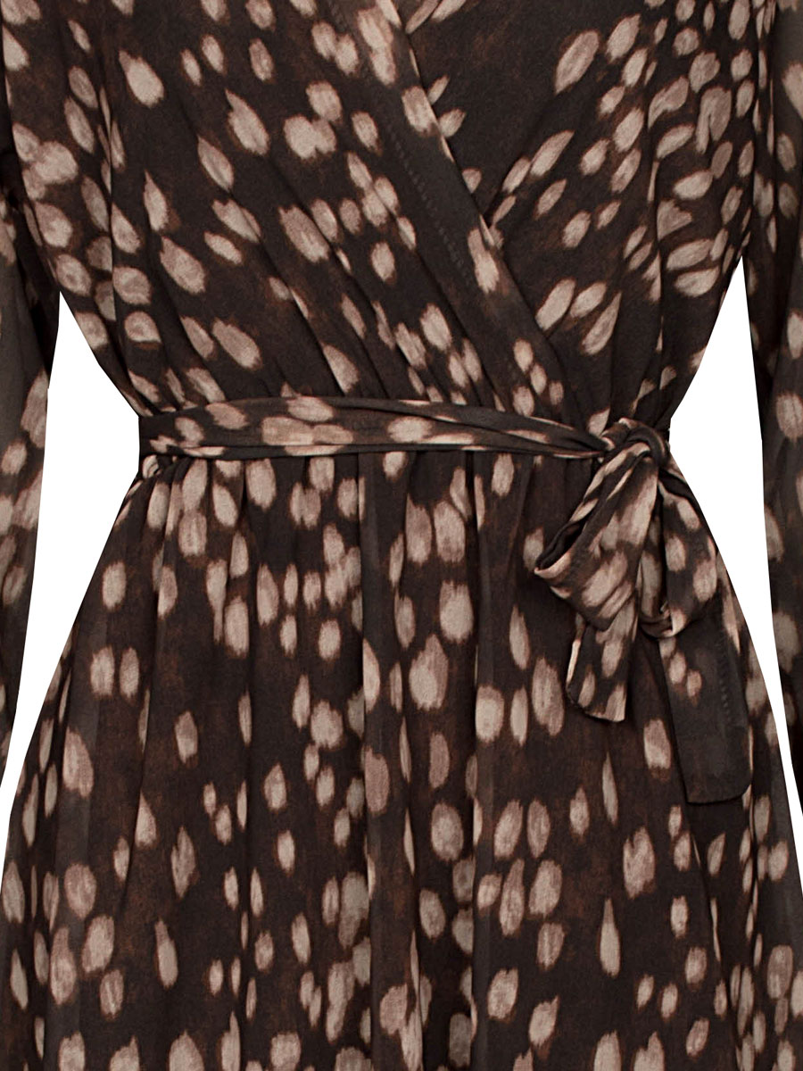 Jurk Lizzy Bruin Beige
