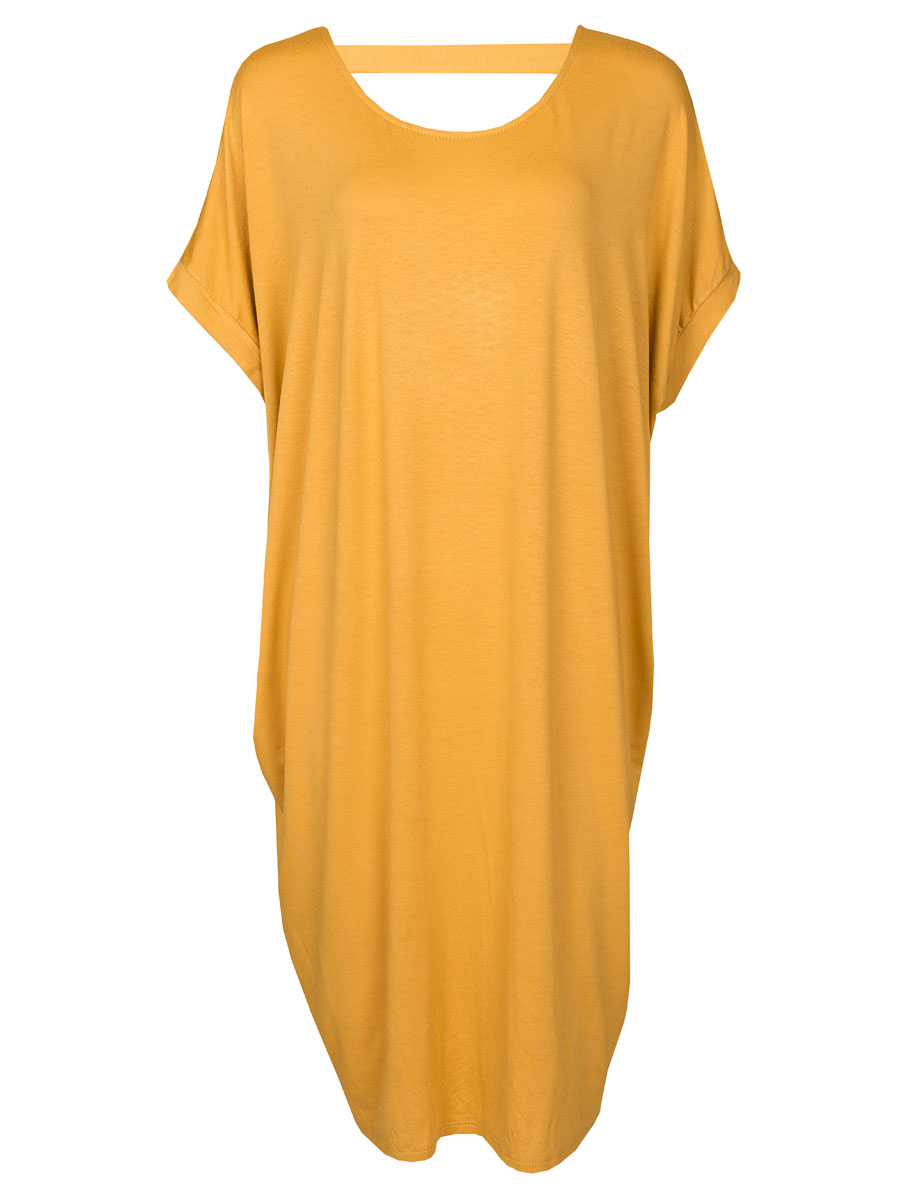 Jurk Comfy Oker