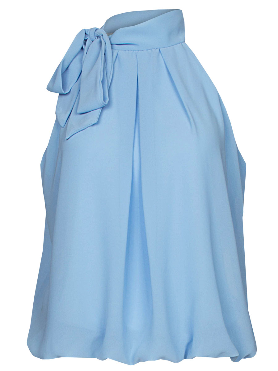 Blousetop Strik Blauw