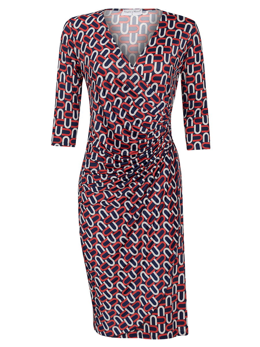 F011034430 Jurk Carice Navy