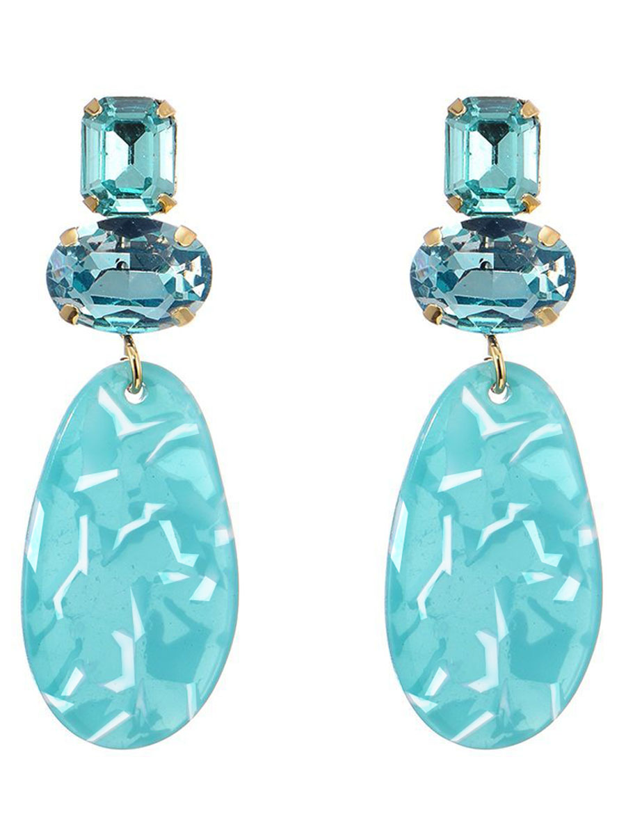 Oorbellen Facet Mint