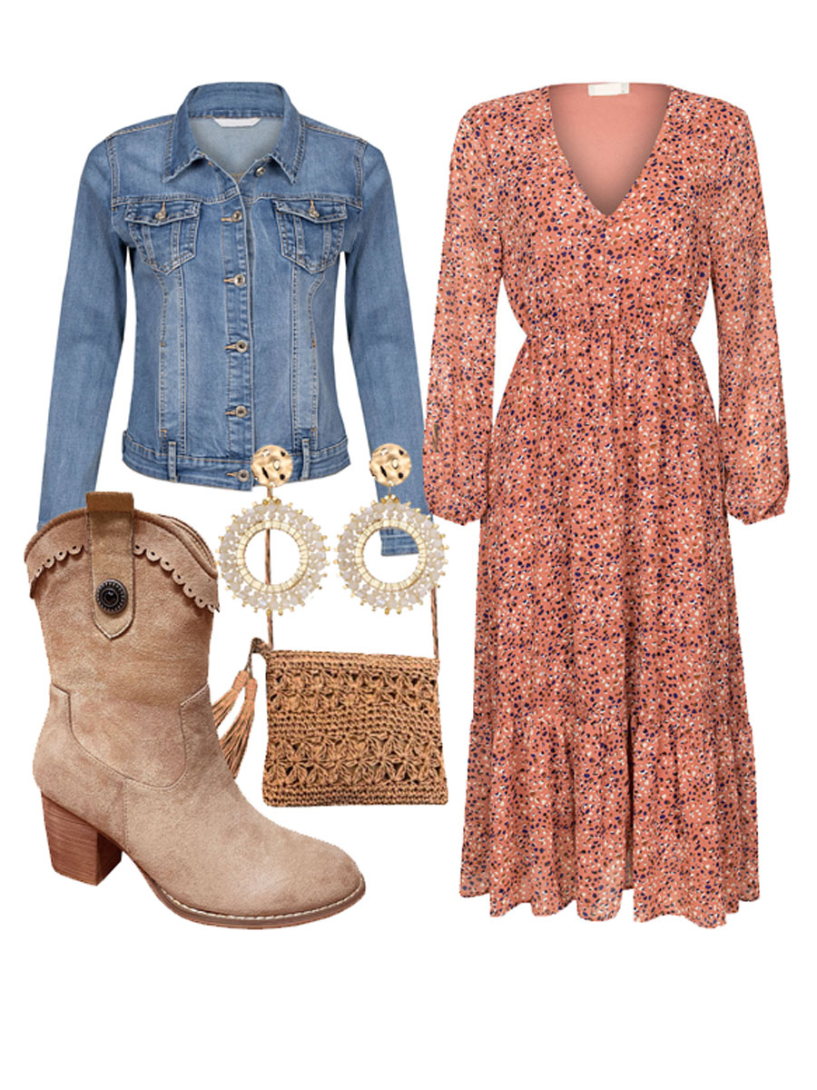 Jurk Rosalie roze shop the look