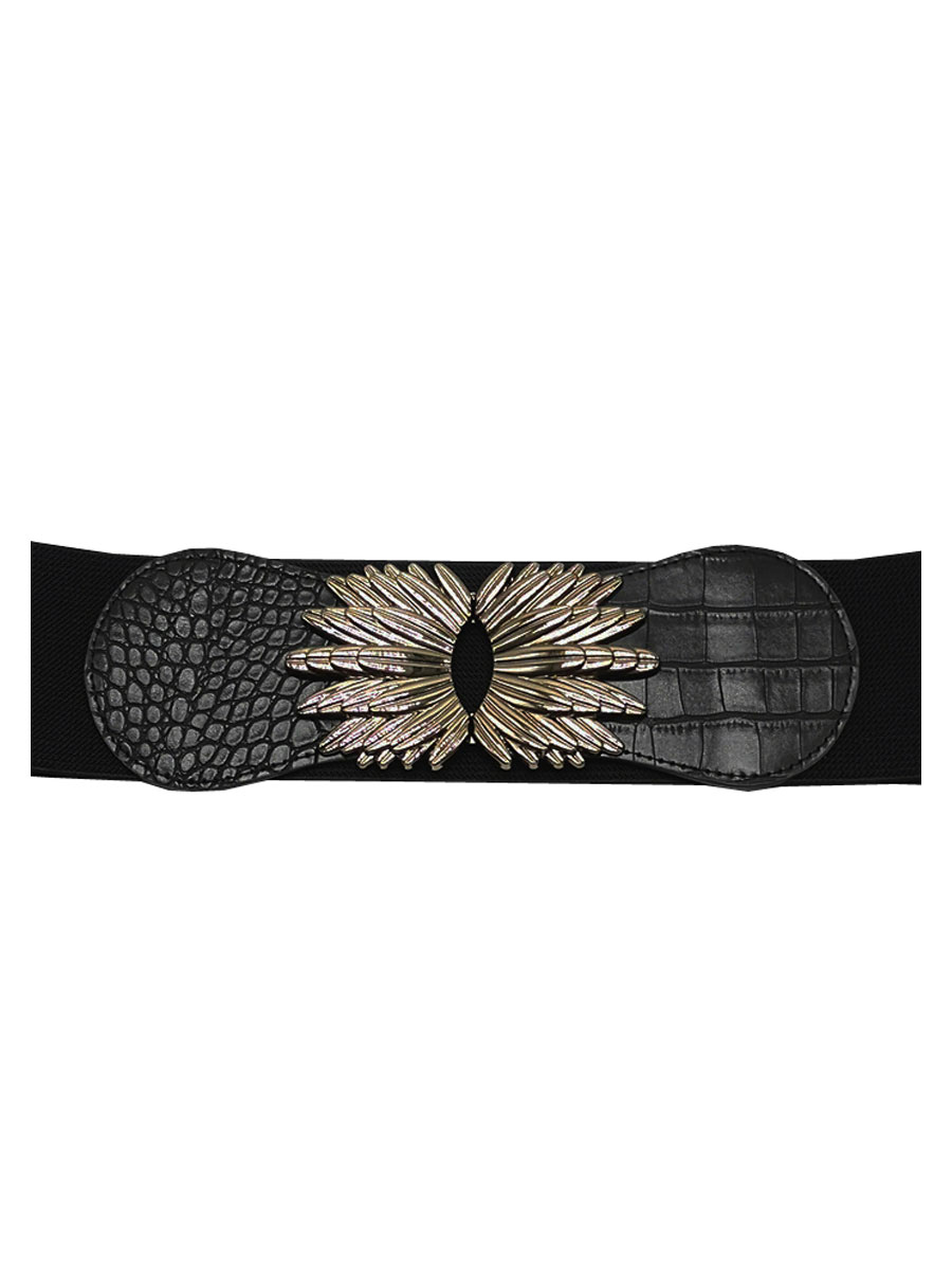 Riem Stretch Leafs Zwart afbeelding