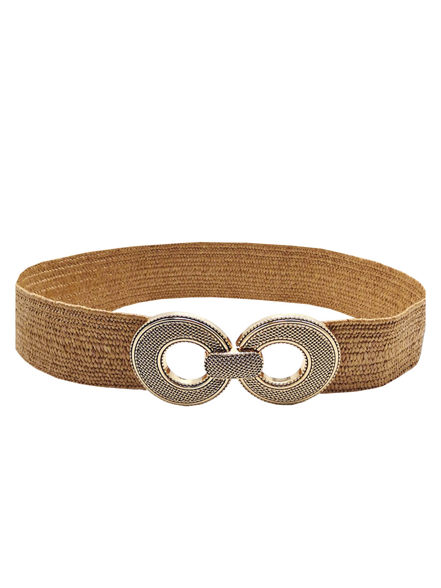 Riem Stretch Gesp Rond Bruin