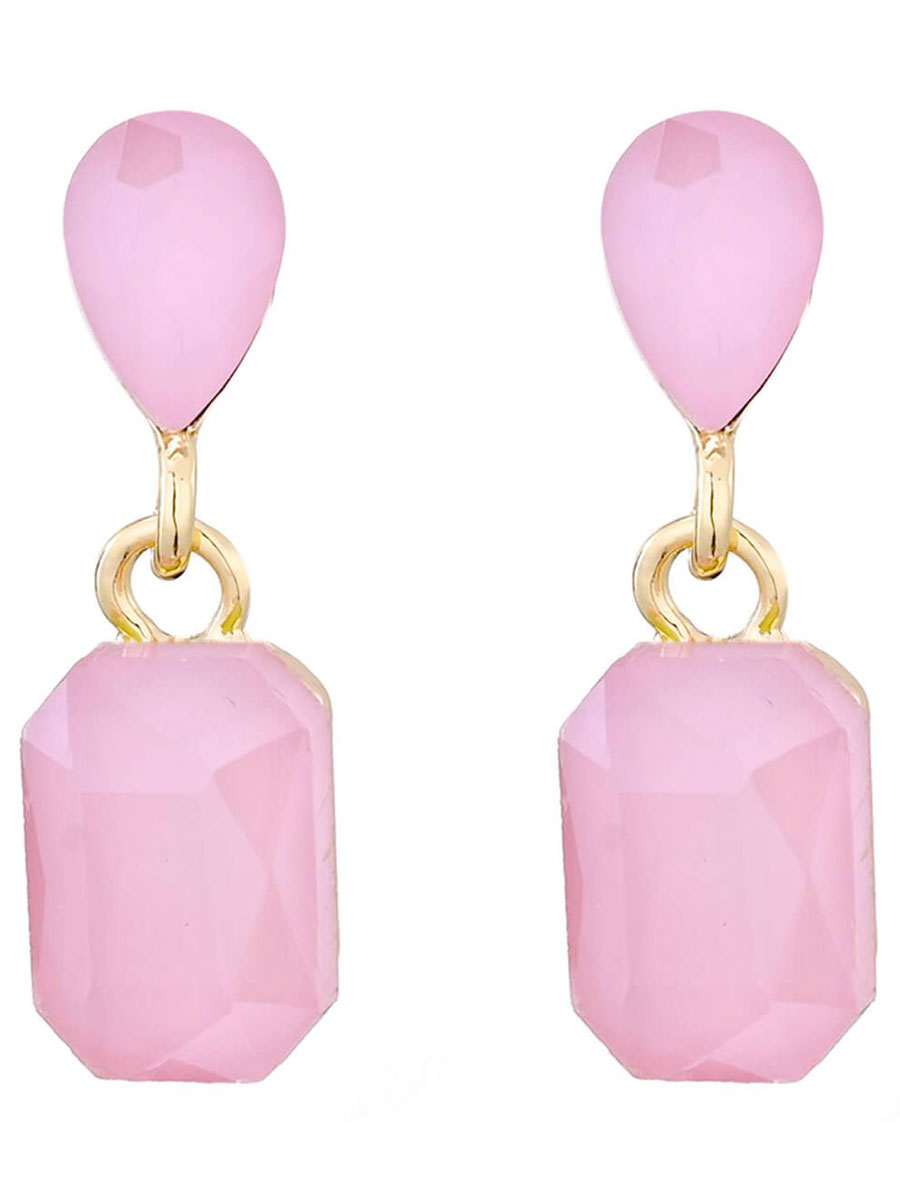 Oorbellen Steentje Lichtroze