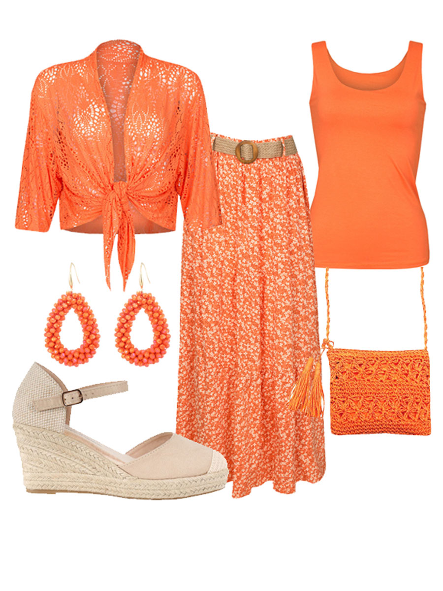 Vest Kant Oranje Shop the look