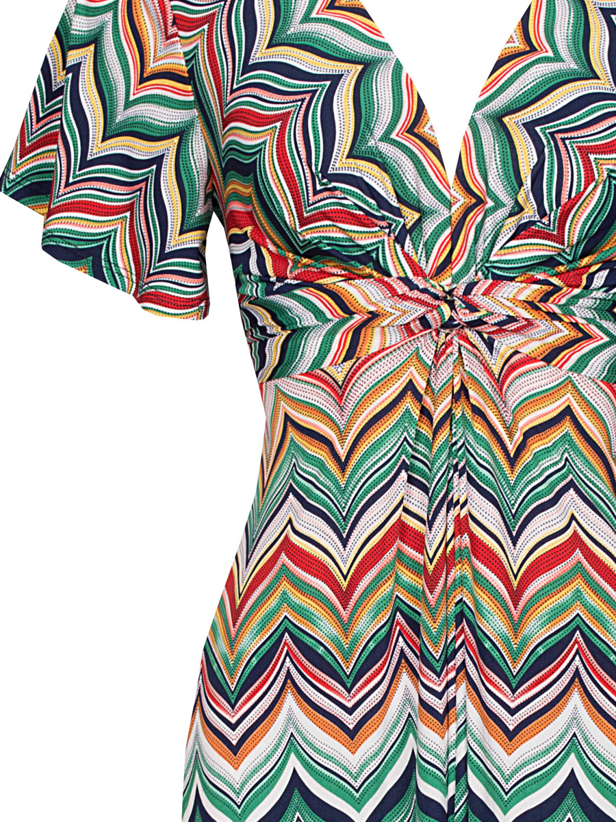 Jurk Tiffany Groen detail