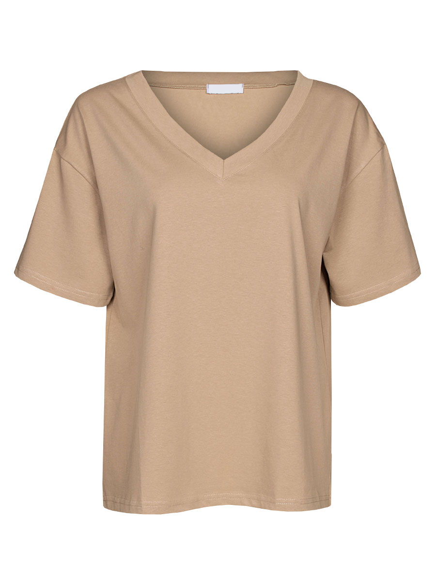 Shirt Katoen Beige