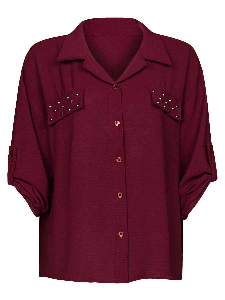 Blouse Studs Bordeaux