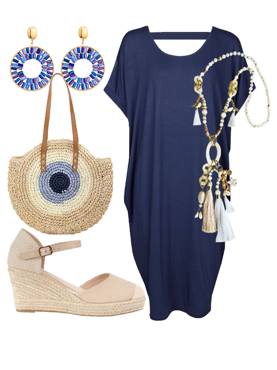Jurk Comfy Navy Shop the look
