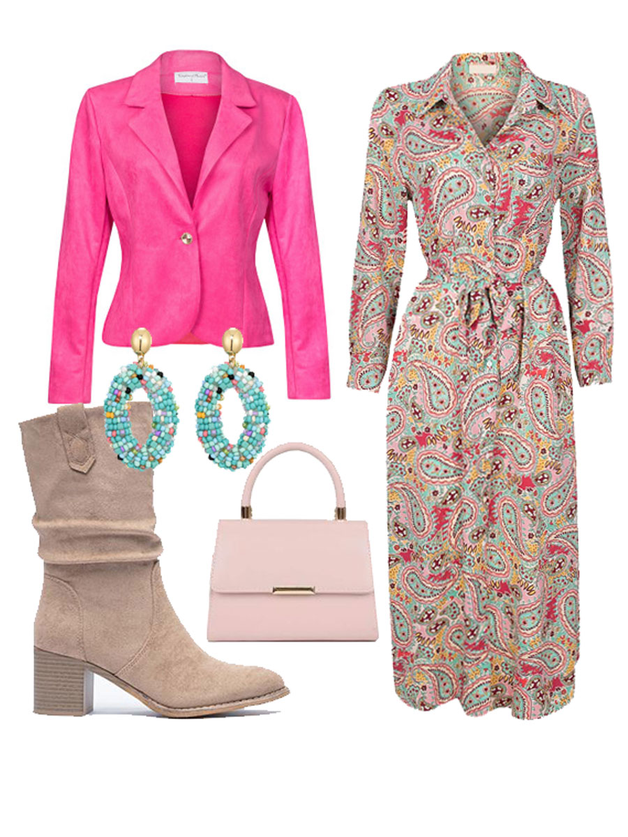 Shop the look Maxi Blousejurk Paisley