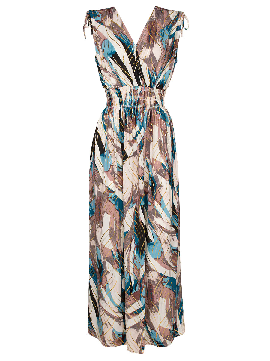 Maxi Jurk Amber Petrol