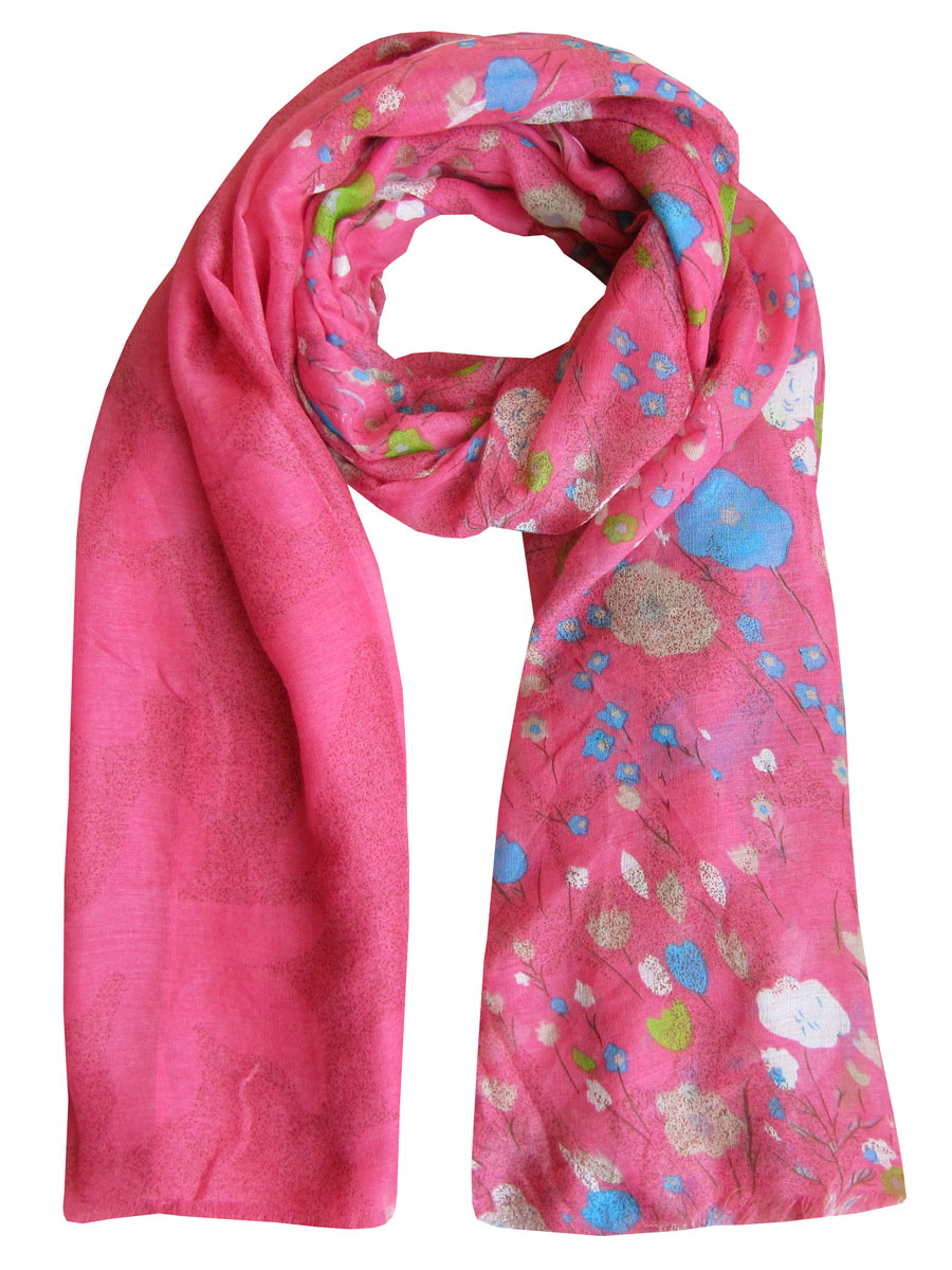 Sjaal Bloemetjes Roze