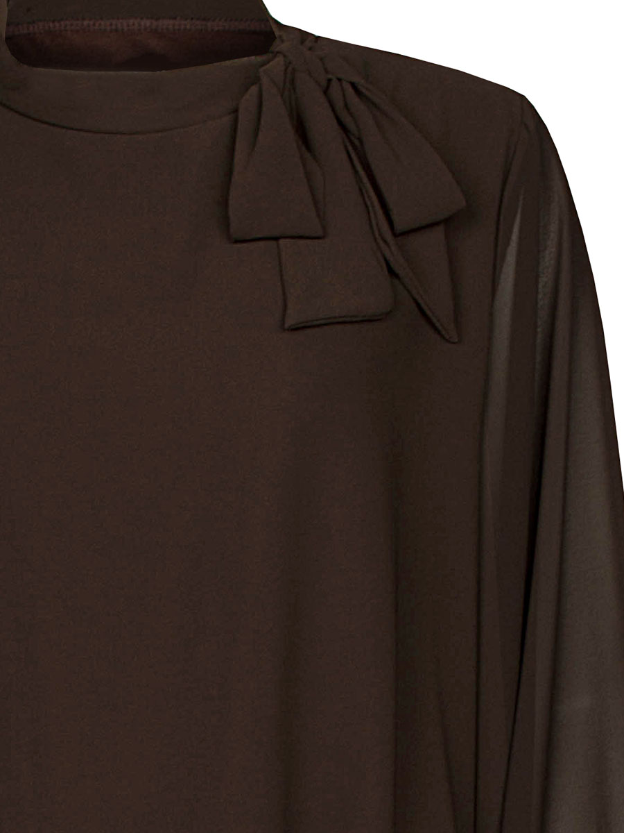 Top Blouson Strik Bruin