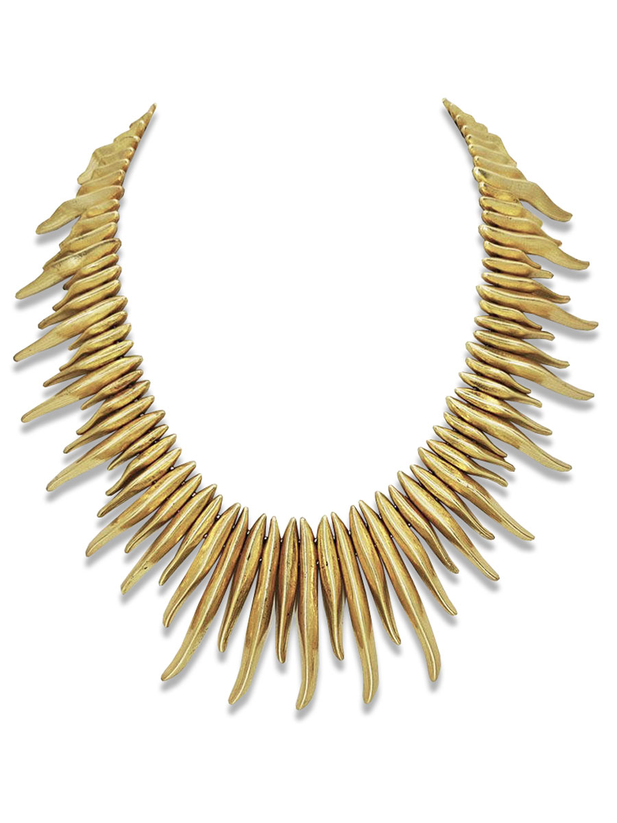 Halsketting Spikes Goud