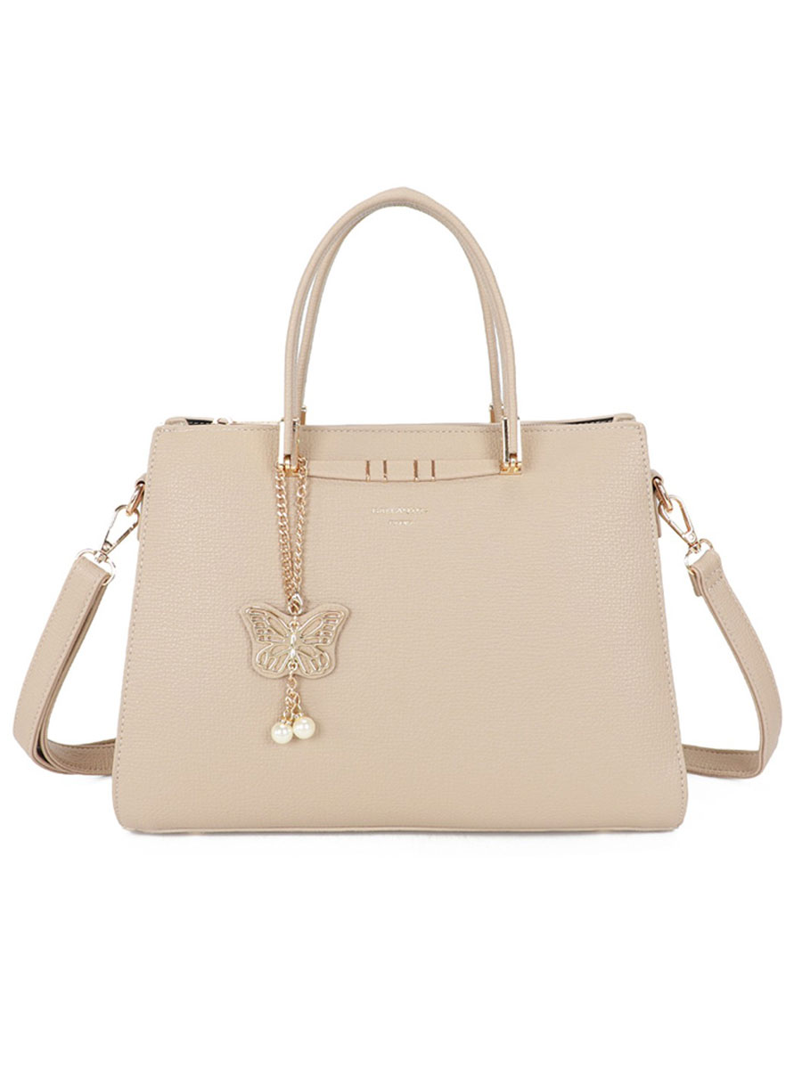 Schoudertas Vlinder Beige