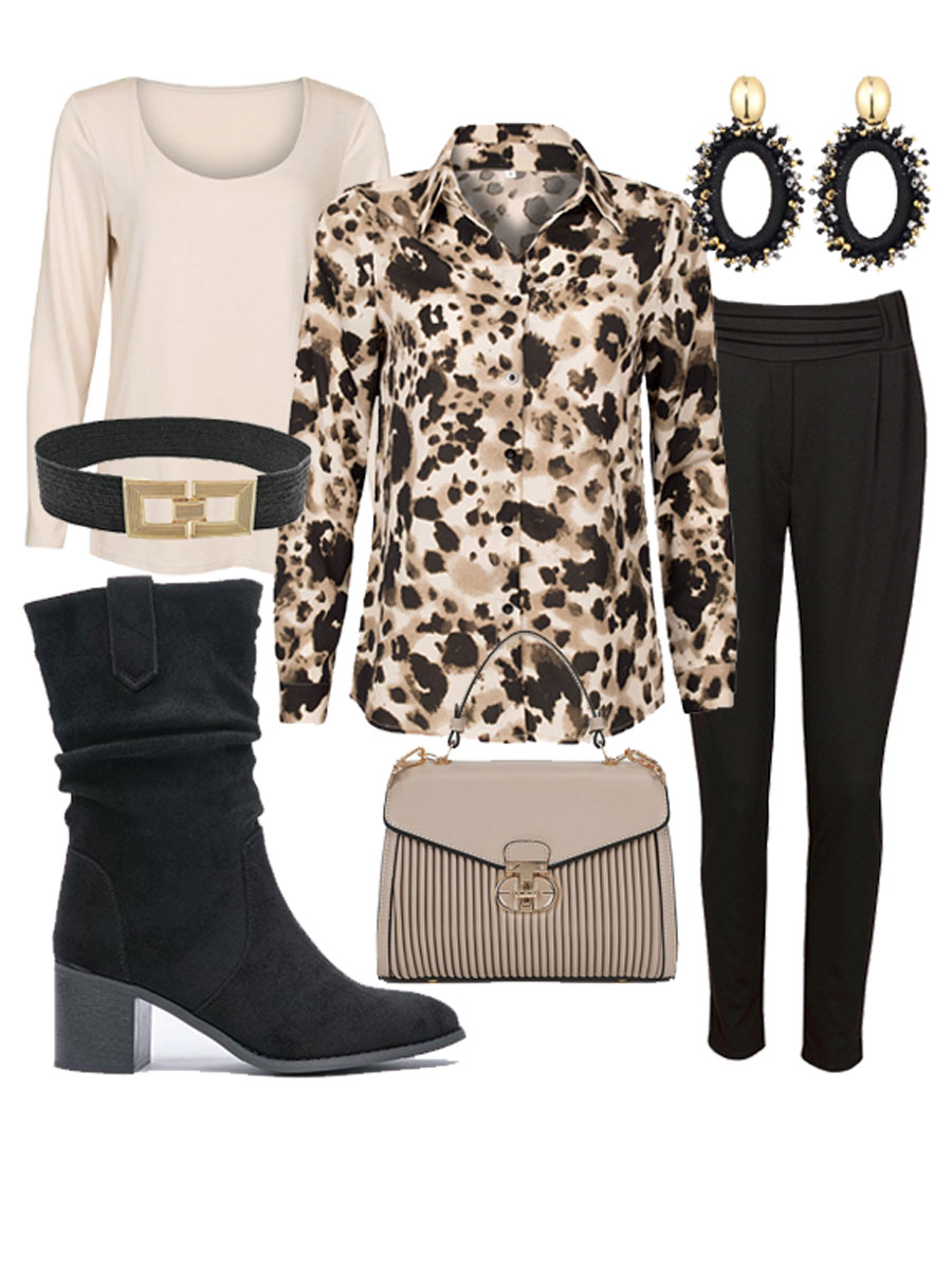 Blouse Eline Beige Shop the look