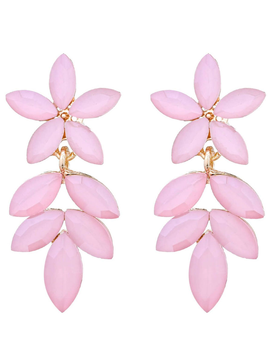 Oorbellen Bloemetje Roze