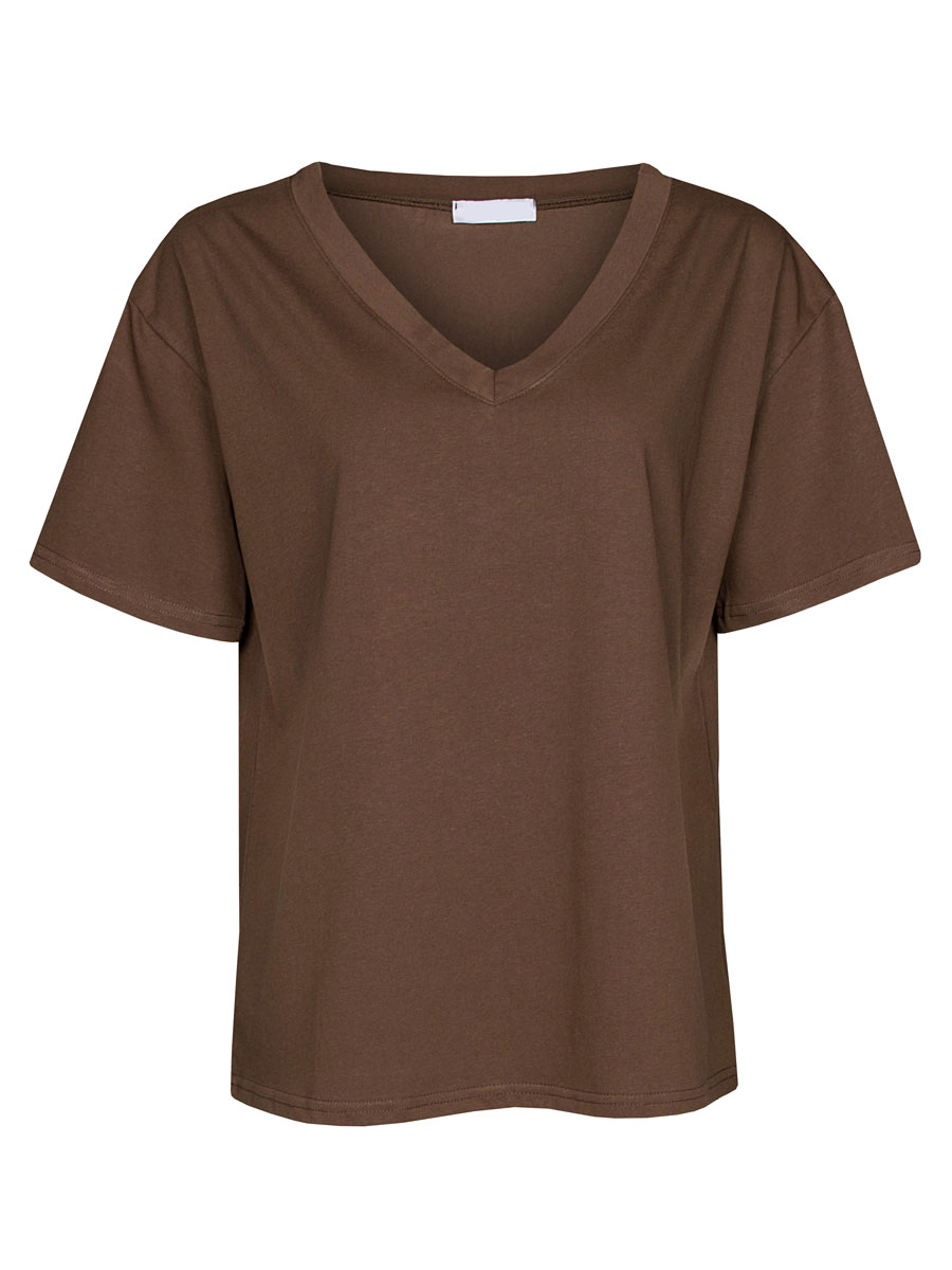 Shirt Katoen Bruin