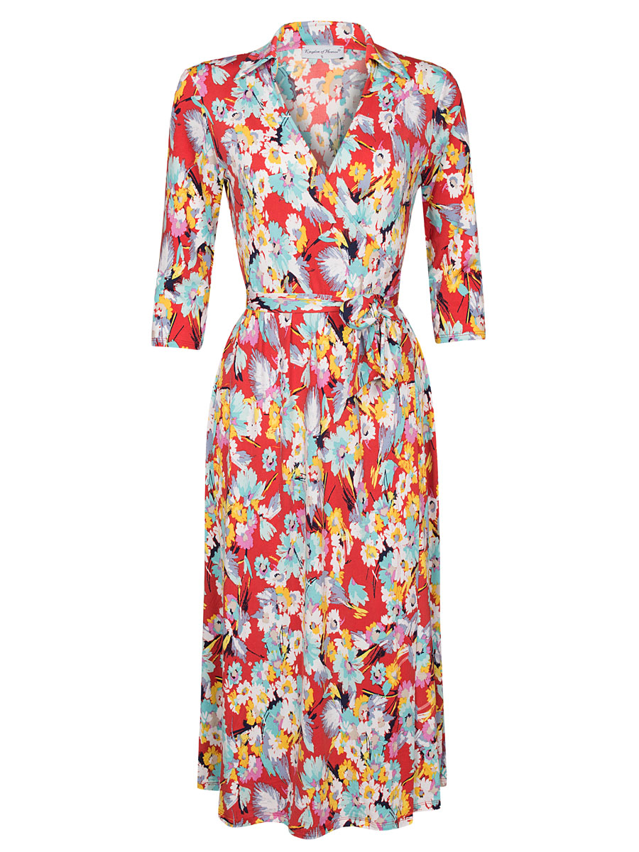 F01413490 Jurk Overslag Jasmijn