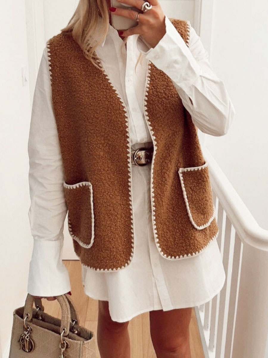 Gilet Teddy Ilse Bruin model