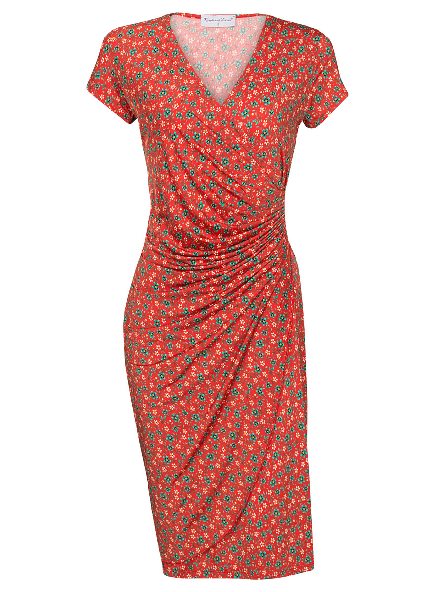 F011014140 Jurk Jazzlyn Rood