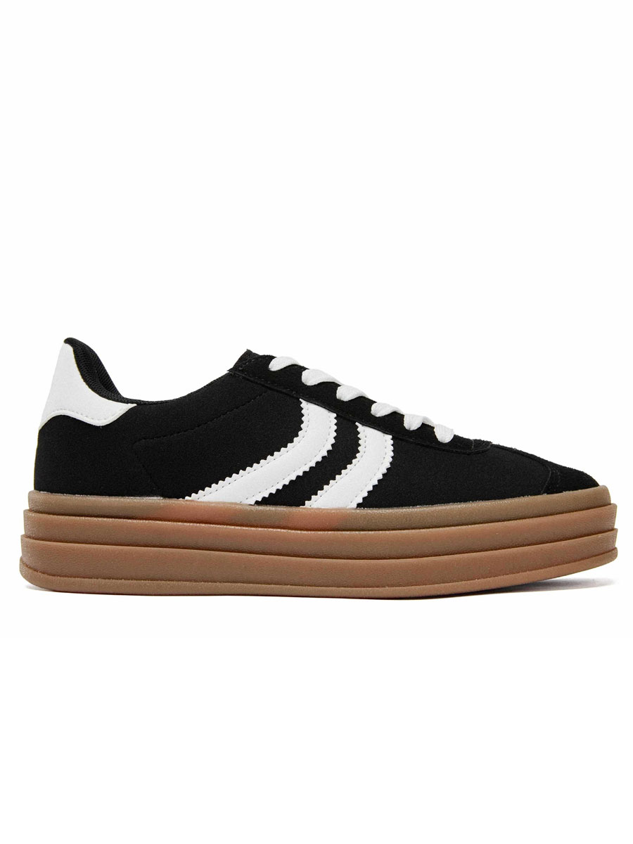 Sneakers Gestreept Zwart