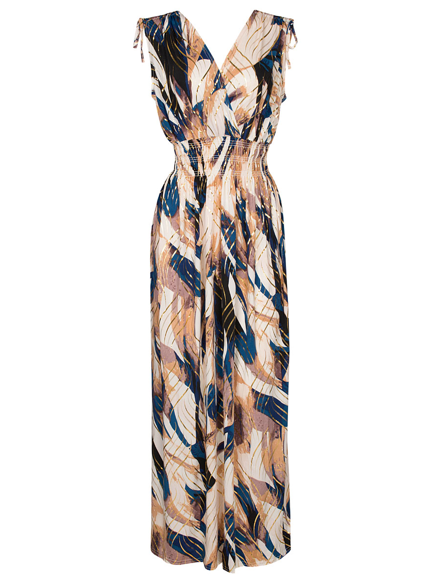 Maxi Jurk Amber Blauw
