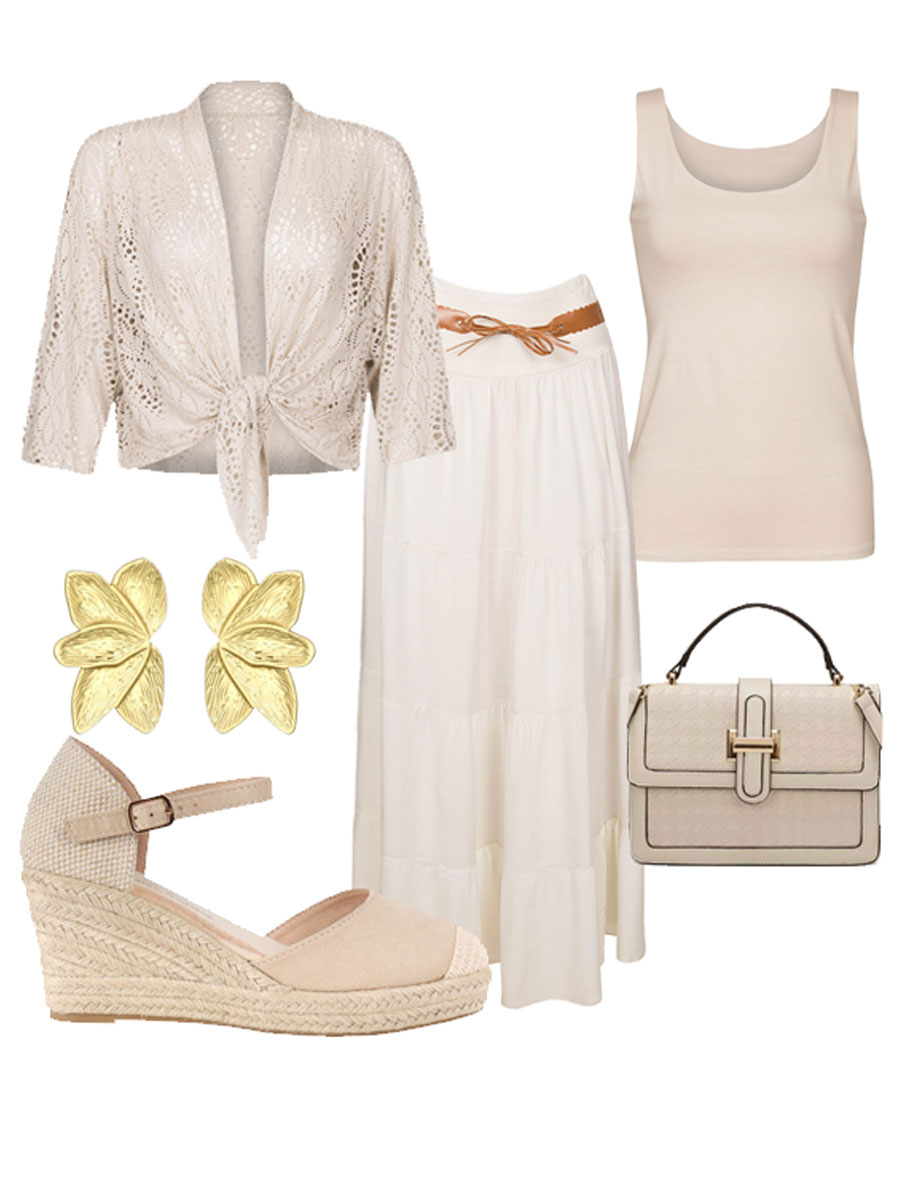 Vest Kant Beige Shop the look