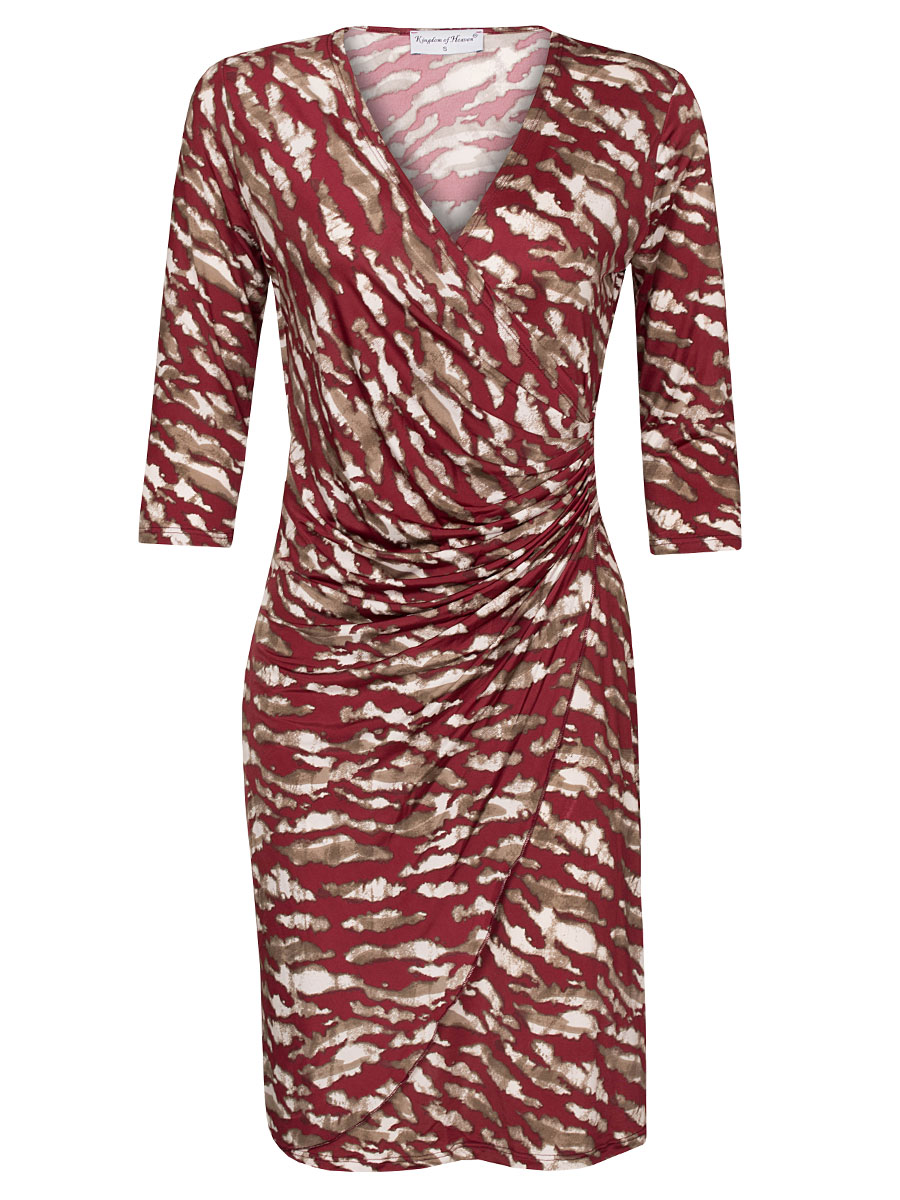 F01003420 Jurk Katja Bordeaux