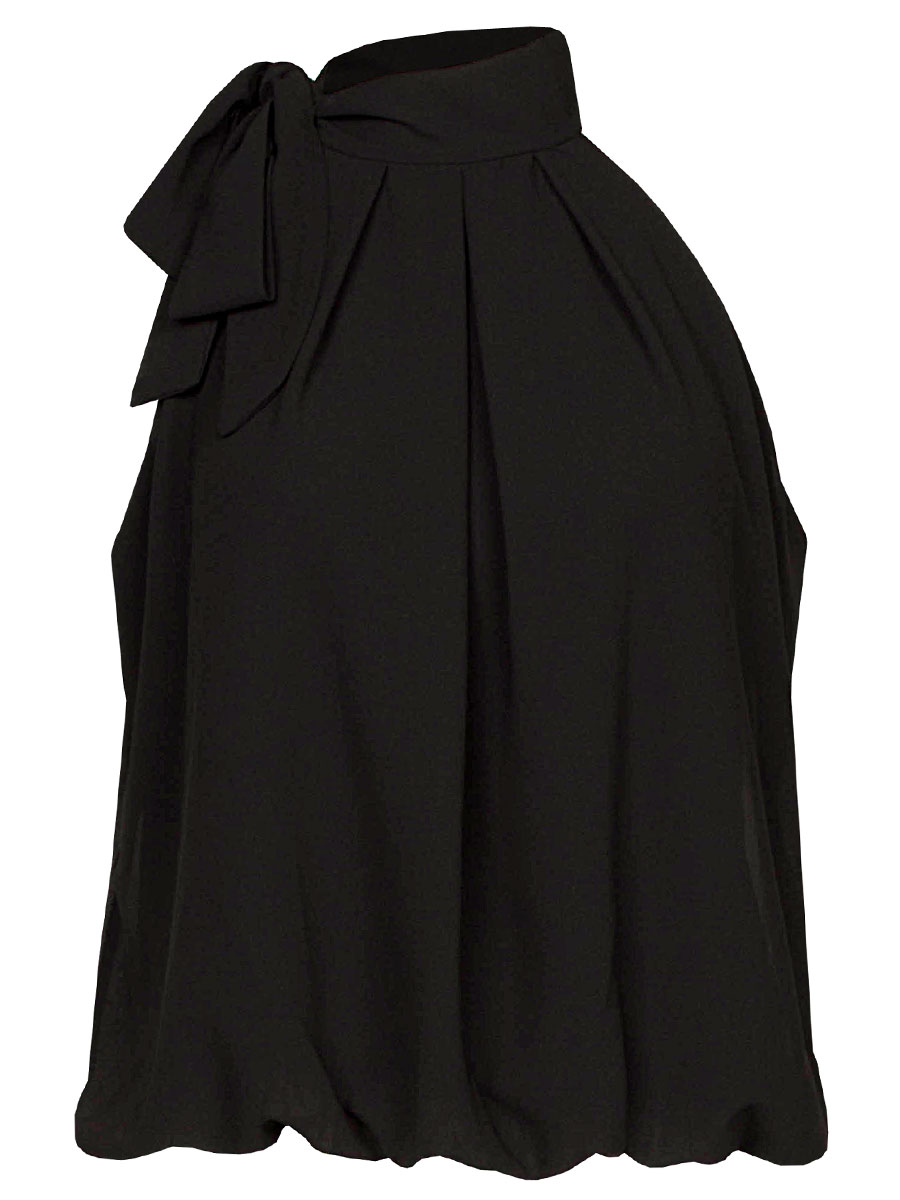 Blousetop Strik Zwart