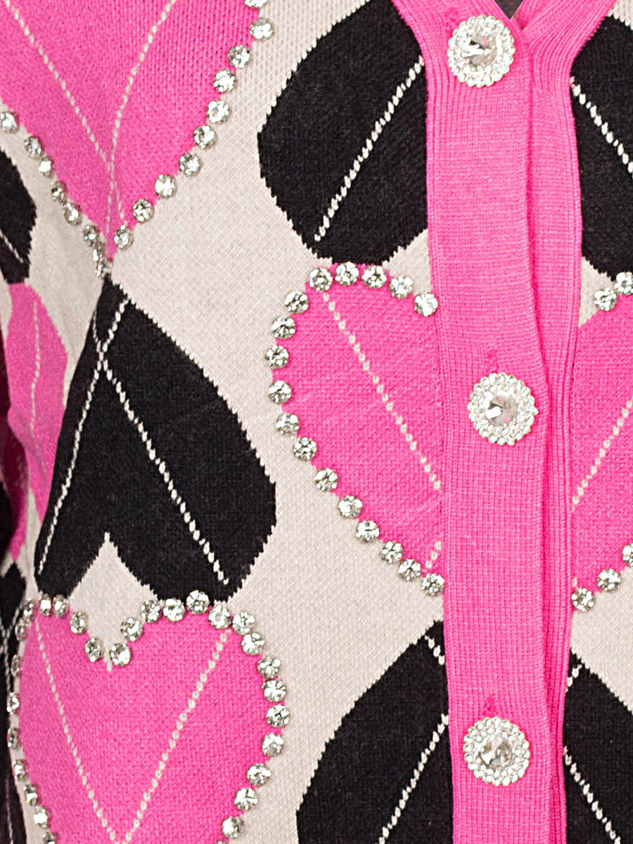 F3146751 Vest Hartjes Roze detail