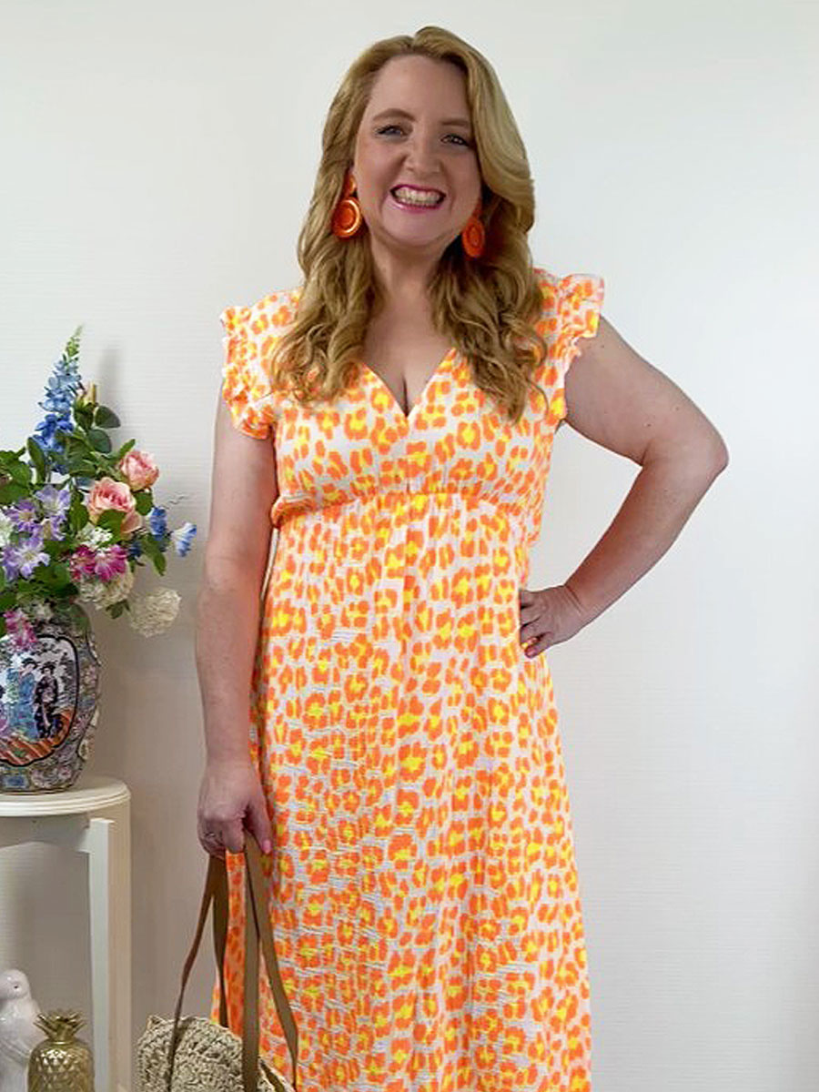 Jurk Neon Oranje