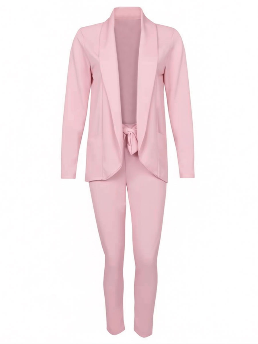 Blazer en Broek Lichtroze